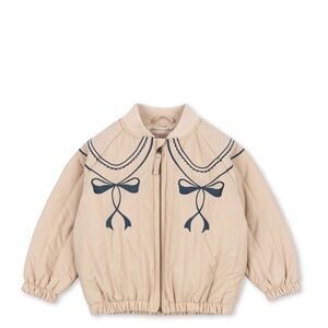 Kids Beige and Blue Puffer Jacket